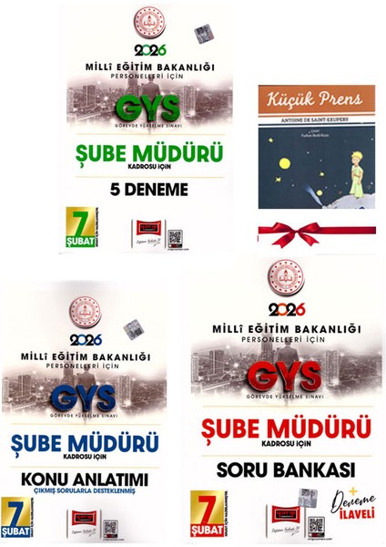 Yargı 2026 Gys Meb Şube Müdürü Görevde Yükselme Sınavı Konu Anlatımlı Soru Bankası ve Deneme Sınavı Seti