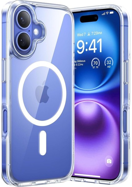 16 Için Uyumlu Çok Şık Şeffaf Kılıf Kablosuz Şarjlara Uyumlu Full Koruma Sağlayan Şeffaf Kılıf