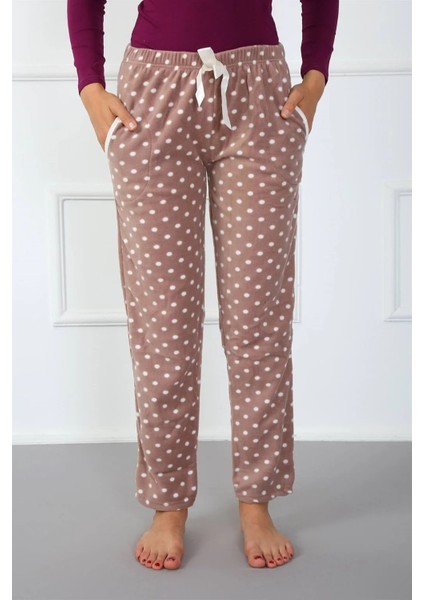 Bayan Polar Tek Alt Pijama Kahve fiyatları