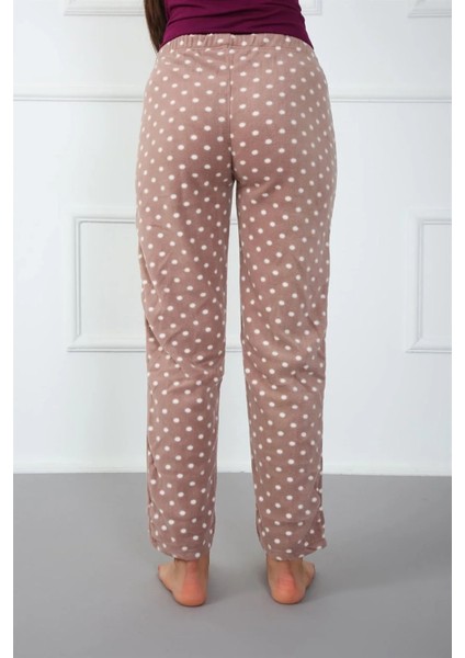 Bayan Polar Tek Alt Pijama Kahve fırsatları