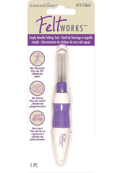 Needlecrafts Feltworks Tek Iğne Keçeleme Aracı