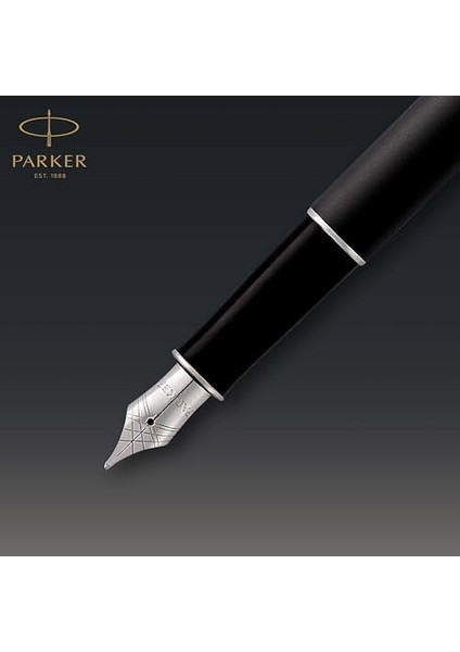 Mat Siyah Krom Tasarımlı Dolma, Orta Kalınlıkta Uç, Mavi Mürekkep fiyatları