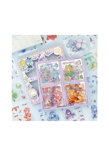 Fairy And Temalı 100 Yaprak 4 Bölmeli Seti • Bullet Journal modelleri