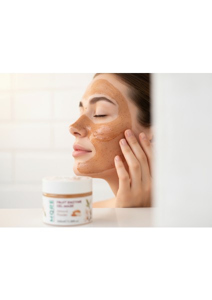 Badem Özlü Doğal Peeling - Fruit Enzyme Gel Mask3 Lü