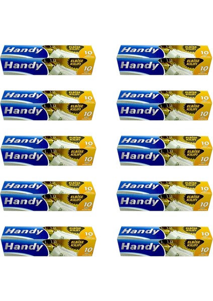 Vakumsuz Şeffaf Giyisi Ceket Mont Askı Kılıfı Poşeti Torbası - 10 Adetlik 10 Kutu