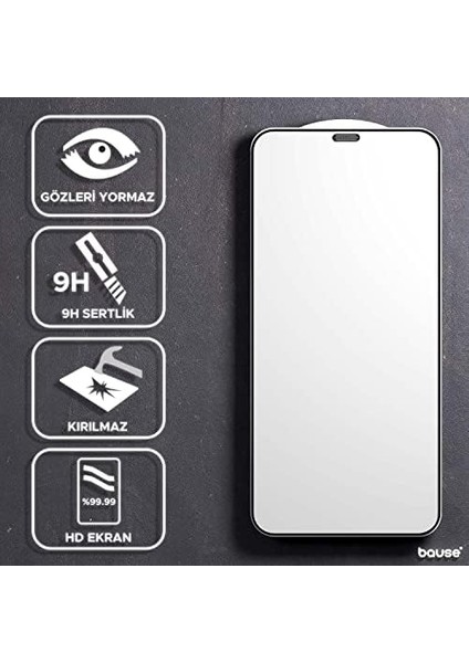 3lü Paket - 12 | 12 Pro Uyumlu Dust-Proof Toz Geçirmez Temperli Ekran Cam ( 12 | 12 Pro) modelleri