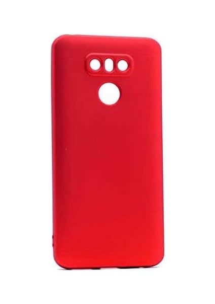 Lg G6 Uyumlu Mat Yumuşak Silikon Kılıf (Kırmızı)