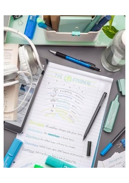 Grip Keçe Uçlu Seti, 15’li, 0.4 Mm, Metal Destekli Uç, Ergonomik Gövde, Cetvel ve Şablon Uyumlu, Özel Kutulu modelleri