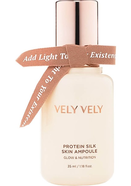 Protein Silk Skin Ampoule 35 ml Ipek Proteinleri Içeren Cilt Parlaklığı Için Ampul