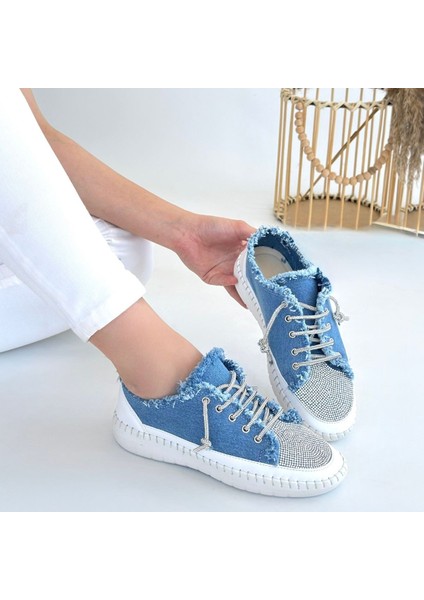 Enber Mavi Kot Bağcıklı Spor Ayakkabı - Lisinya fırsatları