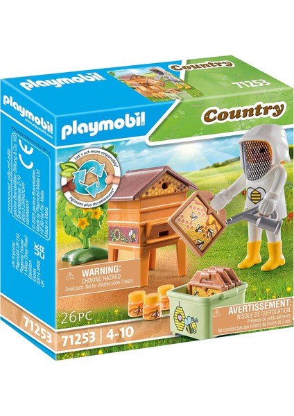 71253 Country Arıcı, Çiftlik Hayvanı Oyun Setleri, Sürdürülebilir Oyuncaklar,, Yaratıcı Rol Yapma, Oyun Setleri 4 Yaş ve Üzeri Çocuklar Için Uygun