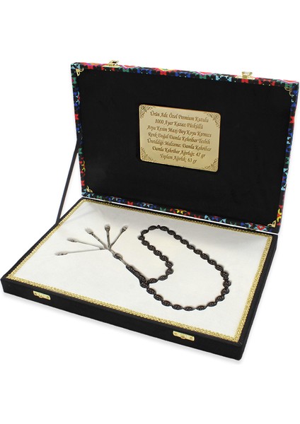 Premium Kutulu Gümüş Kazaz Püsküllü Arpa Kesim Maxi Boy Kırmızı Renk Doğal Damla Kehribar Tesbih modelleri