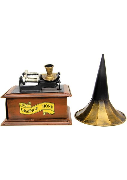 Dekoratif Metal Gramofon Kutu Hediyelik indirimleri