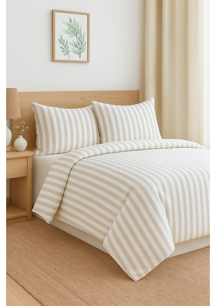 | Purelight | Boho Yıkamalı Iplik Boya Pamuklu Çift Kişilik Nevresim Takımı | 200X220CM | Kahverengi fiyatları