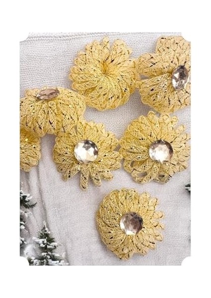 Seklinde Dekoratif Süsleme, 4 Adet (Bej) fiyatları