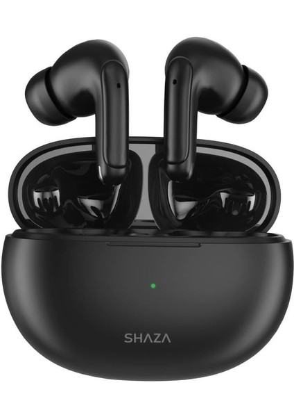 Shaza Air8 4 Mikrofonlu Enc+Anc 400 Mah Tws Silikonlu Bluetooth Kulakiçi Kulaklık Siyah