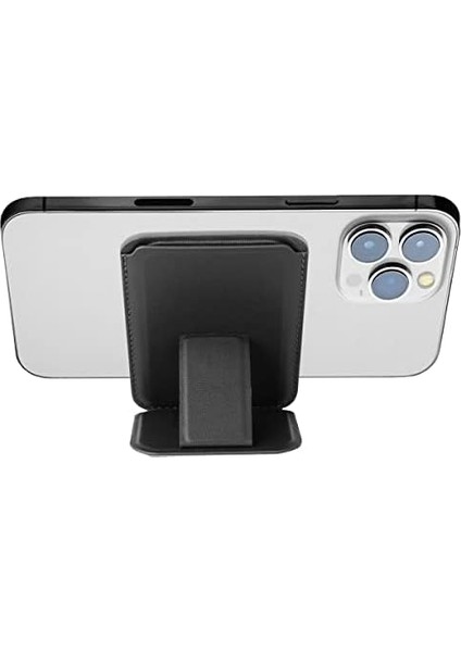 Labs Walletmag Stand Deri Cüzdan, Uyumlu Kartlık (Siyah) modelleri