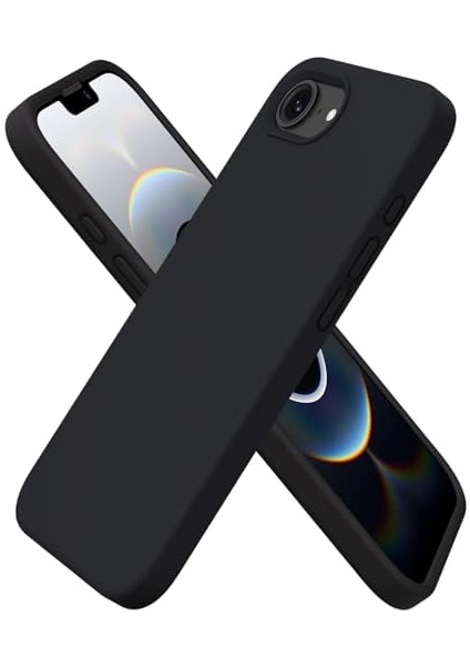 16E Silikon Kılıf - Mag-Safe Uyumlu, Yumuşak Dokulu, Darbe Emici, Mikro Fiber Kaplama, Premium Koruma, Parmak Izi Tutmaz, Şık ve Hafif Tasarım, Siyah fiyatları