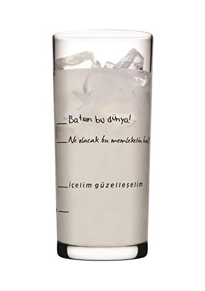 Içelim Güzelleşelim Rakı Bardağı, 205 Ml, 6 Parça modelleri