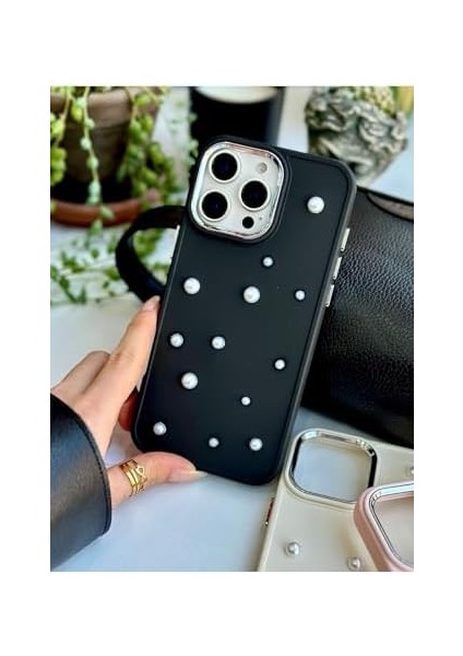 Aksesuar 16 Promax Uyumlu Pearl Oyuncak Tasarımlı Silikon Kılıf - Siyahpearl fiyatları