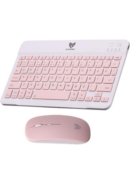 Km-33 Kablosuz Klavye Mouse Set Pembe Tablet,laptop, Telefon, Tv Uyumlu fiyatları