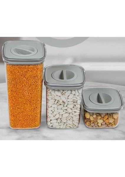 Saklama 3 Parçalı Plastik Kapaklar | Bpa Içermeyen, Sızdırmaz Gıda Kabı, Şeffaf