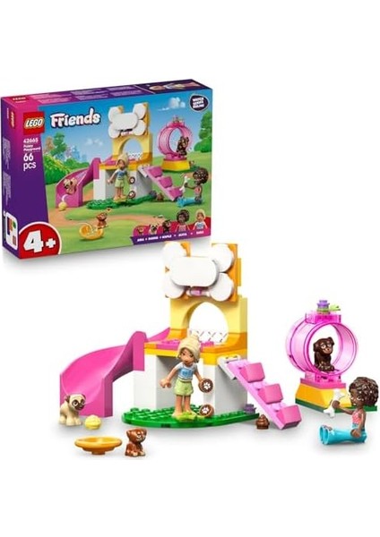 Yavru Köpek Oyun 42665-4 Yaş ve Üzeri Kız ve Erkek Çocuklar Için 3 Köpek Figürü ile Aliya ve Sara Mini Bebekleri Içeren Yaratıcı Oyuncak Yapım Seti, Hediye Fikri (66 Parça) modelleri