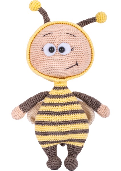 Bee Happy 2’li Arı Amigurumi Oyuncak Seti – Doğal Pamuklu & Ahşap Bebek Oyuncak & Çıngırağı | Hoogie Premium Baby modelleri