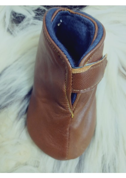 Unisex Organik Hakiki Kuzu Deri Içi Polarlı Hakiki Bebek Patiği Ayakkabı Panduf fiyatları