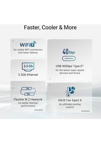 X870-P Wıfı Amd X870 Am5 Ddr5 8000 HDMI 2xusb4 4x M2 Usb3.2 Wifi 7 + Bt Rgb 2.5gbit Lan Atx 14+2+1(80A) Güç Aşamaları, Çift Usb4, Gelişmiş Aı Bilgisayarları Için Hazır Anakart modelleri