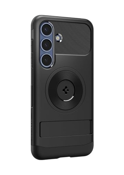 S25 Ekstra Dayanıklı Kılıf Slim Hava Kanalı Teknolojisi™ Askeri Sınıf Koruma Magfit Özellikli Kickstand&apos;lı Çift Katman Kapak - ACS08920 modelleri