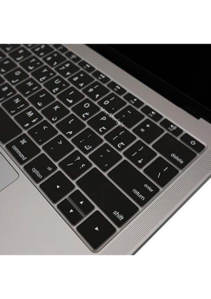 Arapça Klavye Pro Kılıf 12INÇ A1534-13INÇ A1708 Us ile Uyumlu Siyah fiyatları