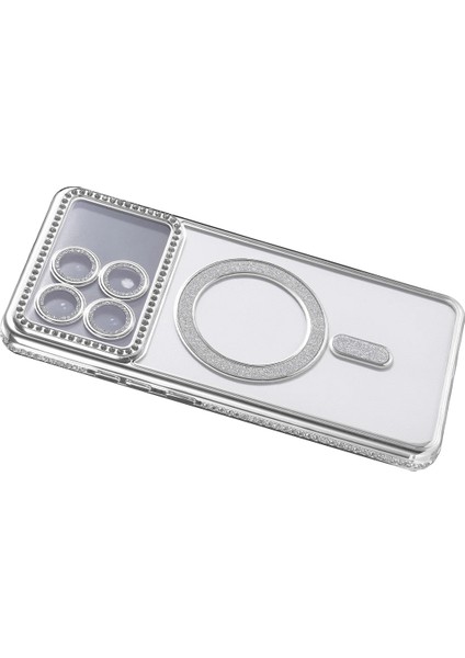 Yzlal Newface Xiaomi Poco X6 Pro Joke Simli Magneticsafe Kılıf - Gümüş fırsatları