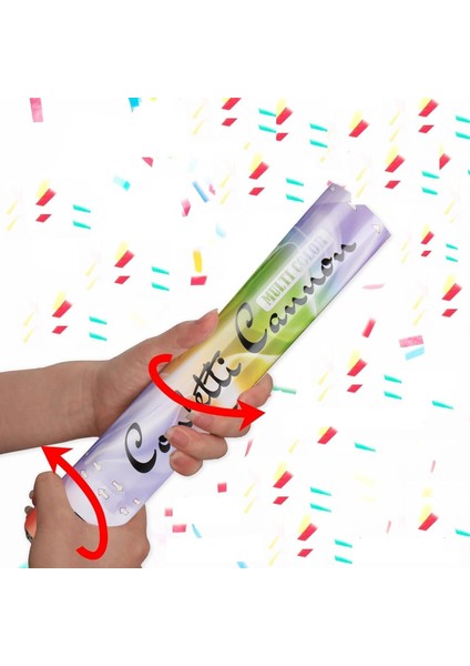 Parti Için Konfeti, Doğum Günü ve Özel Günler Konfetisi, Rengarenk Karnaval Konfeti 30 cm (Karışık Renkli)