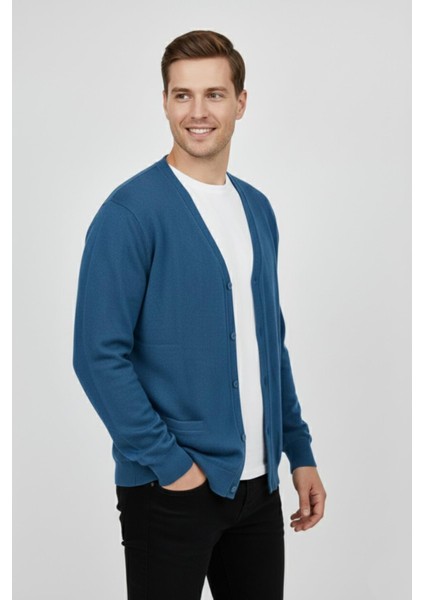 Erkek Spor Selanik Düğmeli Hırka Regular Kalıp BGL-ST04873 fiyatları