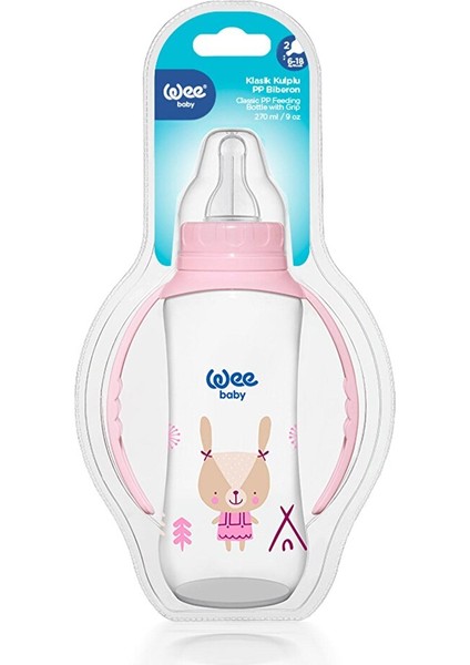 745 Wee Baby Kulplu Pp Biberon 270ML Pembe fiyatları
