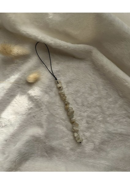 Kırık Ay Taşı Charm / Telefon / Anahtarlık / Çanta / Kalemlik