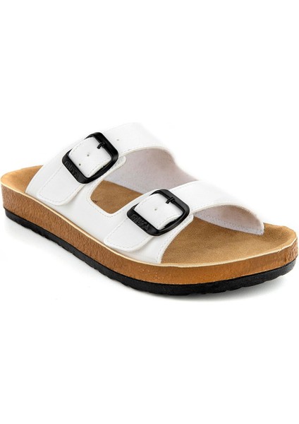 Yuna Ayarlanabilir Üst Kemer ve Anatomik Taban Nubuk Kadın Terlik modelleri