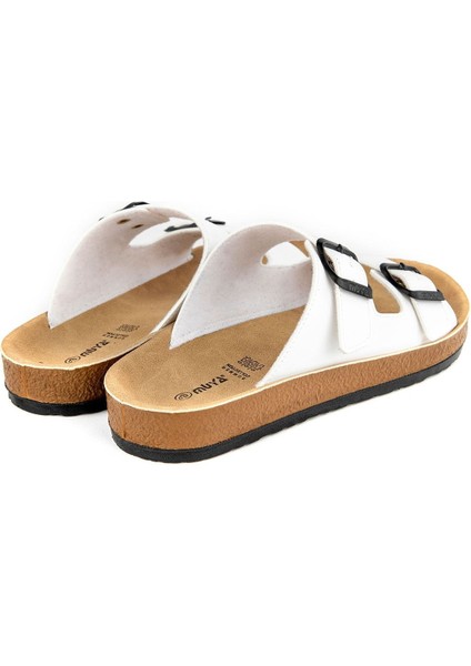 Yuna Ayarlanabilir Üst Kemer ve Anatomik Taban Nubuk Kadın Terlik indirimleri