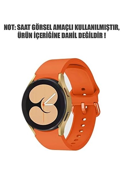 Galaxy 4 46MM Için Kordon Silicone Band Turuncu modelleri