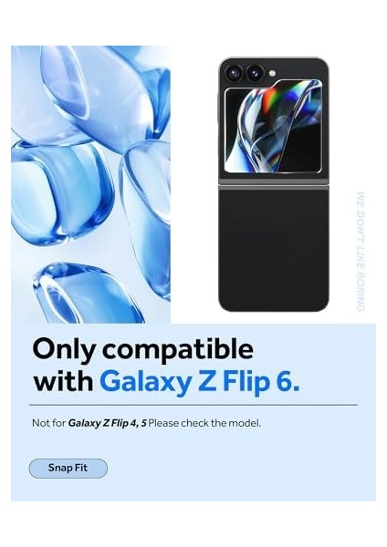 Galaxy Z Flip 6 ile Uyumlu Cam Ekran Koruyucu Kolay Kurulum Fit (2 Adet) - AGL07973 modelleri