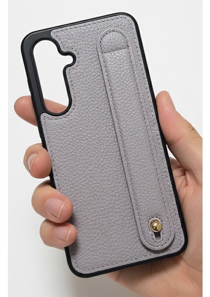 Samsung Galaxy S24PLUS Lila,tutmaçlı Yumuşak Deri Kılıf