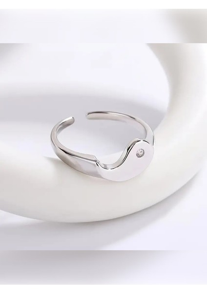 2'li Set Yin Yang Bagua Desenli Yaratıcı Çift Yüzükleri Sevgililer Günü Hediye Yüzüğü indirimleri