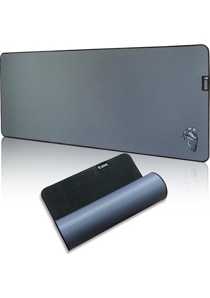 Gray 80X30CM Yüzey - 4mm Kalınlık - Özel Yüzey Altı Dikiş - Kaydırmaz Zemin Xl Premium Mousepad