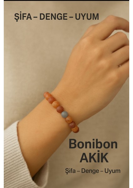 Orijinal Doğal Taş El Yapımı Enerji - Uyum - Denge Sağlayan Bileklik-81