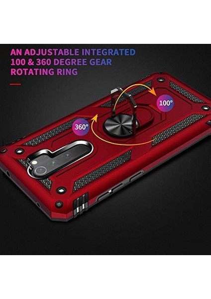 8 Pro Için Kılıf Military Ring Holder Siyah [ 8 Pro ile Uyumlu Kılıf - Siyah] fiyatları