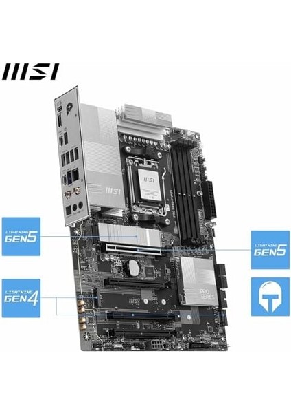 Msı Pro B850-P Wıfı Anakart, Atx - Amd Ryzen 9000/8000 / 7000 Işlemcileri, Am5 - Ddr5 Bellek Arttırmayı (8200+ Mt/s Oc), Pcıe 5.0 X16 ve 4.0 X16, M.2 Gen5, Wi-Fi 7, 5g Lan&apos;ı Destekler fiyatları