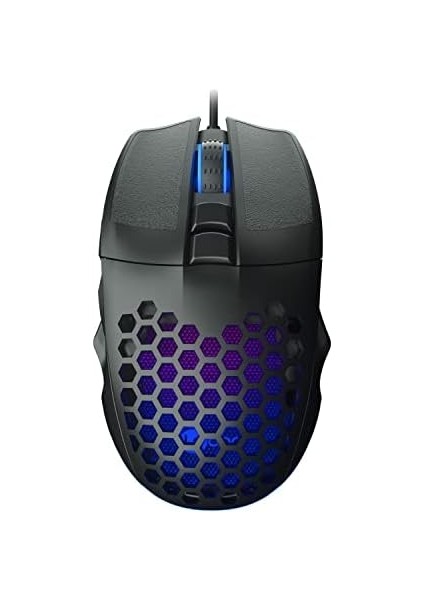 MS107 Kablolu Rgb LED Aydınlatmalı 103 gr Ağırlık Terleme Önleyici Malzeme Delikli Tasarım Optik Sensör 3200DPI 7 Tuşlu Oyuncu Mouse Siyah modelleri