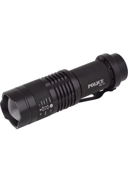 Pc-11 Power Led+Zoom Kalem Pilli El Feneri fırsatları