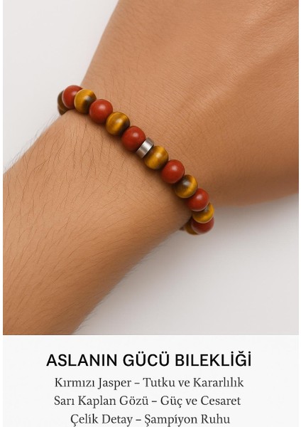 Orijinal Doğal Taş El Yapımı Enerji - Uyum - Denge Sağlayan Bileklik-58